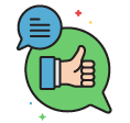 customer thumbs up avatar